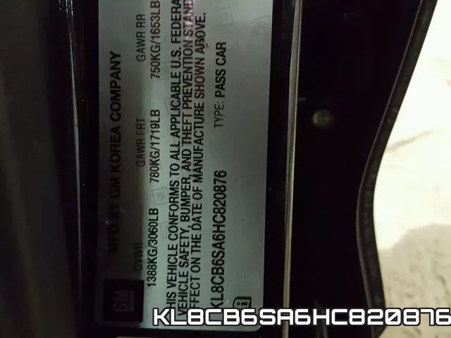 KL8CB6SA6HC820876 фото 2