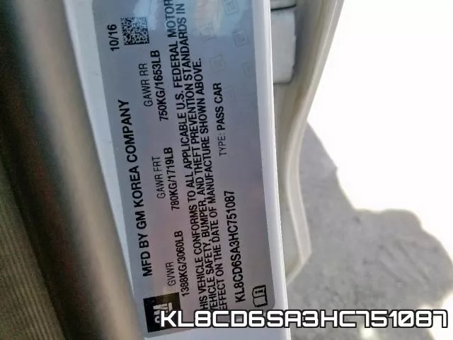 KL8CD6SA3HC751087 фото 2