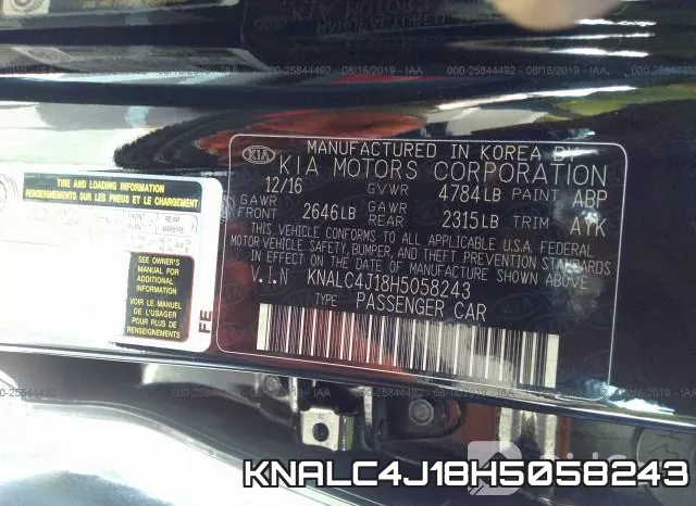 KNALC4J18H5058243 фото 10