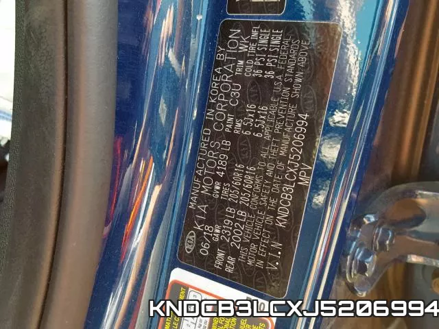 KNDCB3LCXJ5206994 фото 2