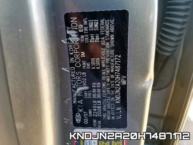 KNDJN2A20H7487172 фото 2