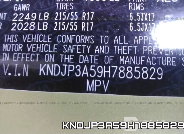 KNDJP3A59H7885829 фото 10