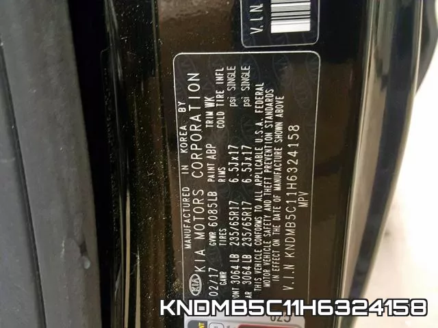 KNDMB5C11H6324158 фото 2