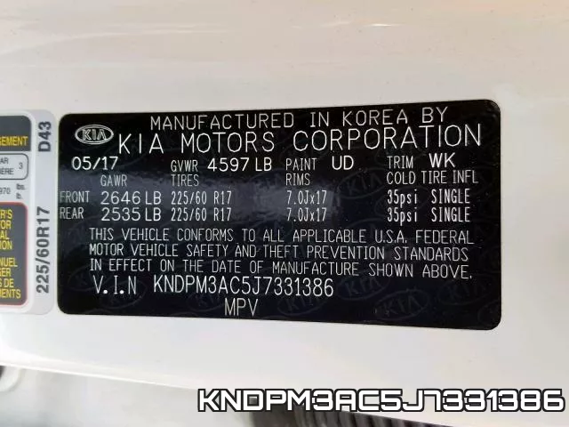 KNDPM3AC5J7331386 фото 2