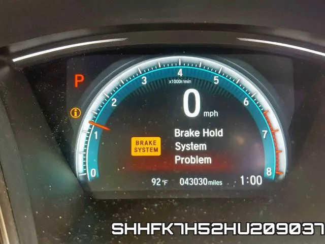 SHHFK7H52HU209037 фото 9