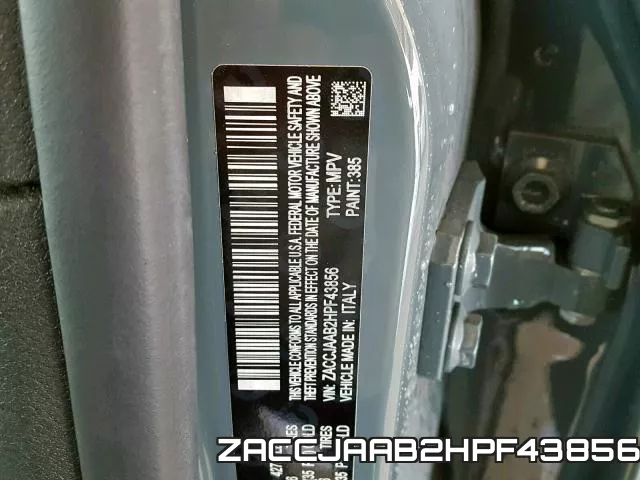 ZACCJAAB2HPF43856 фото 2