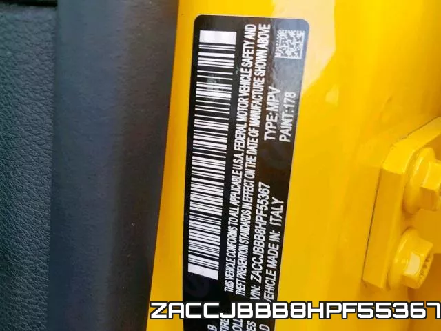 ZACCJBBB8HPF55367 фото 2