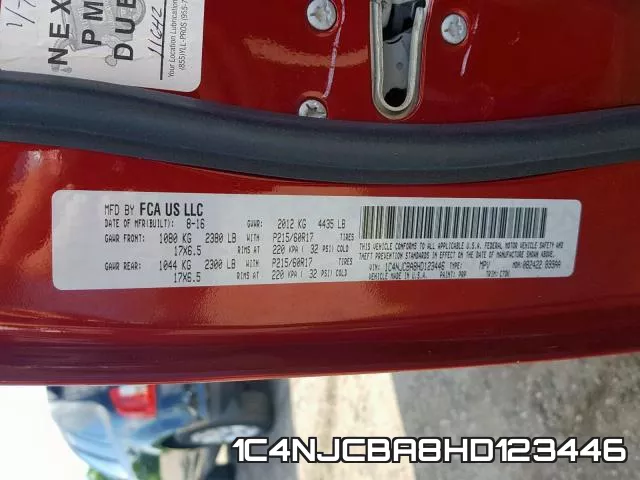 1C4NJCBA8HD123446 фото 2