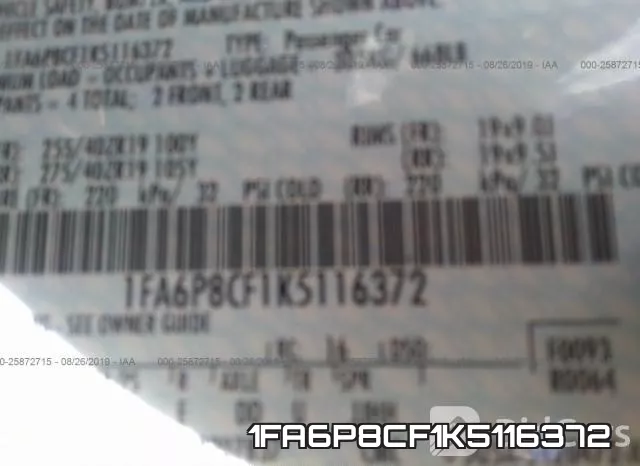 1FA6P8CF1K5116372 фото 10