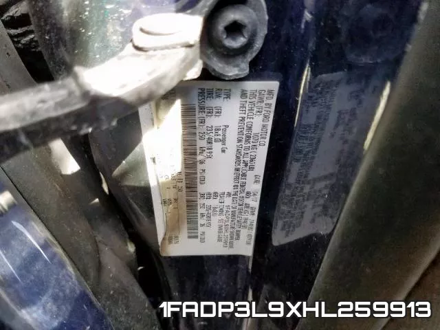 1FADP3L9XHL259913 фото 2