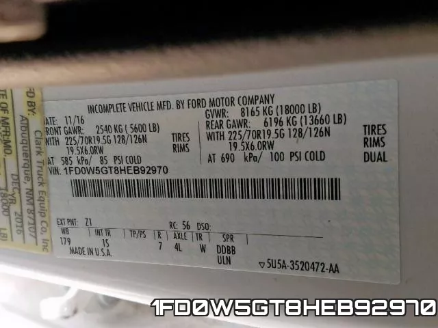1FD0W5GT8HEB92970 фото 2