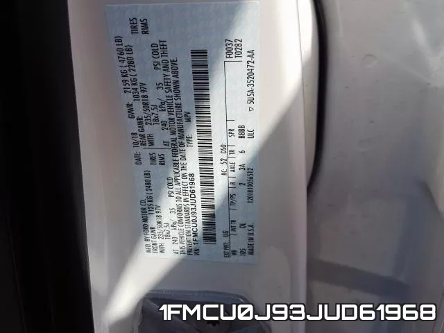 1FMCU0J93JUD61968 фото 2