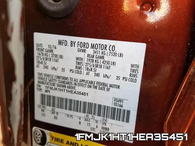 1FMJK1HT1HEA35451 фото 2