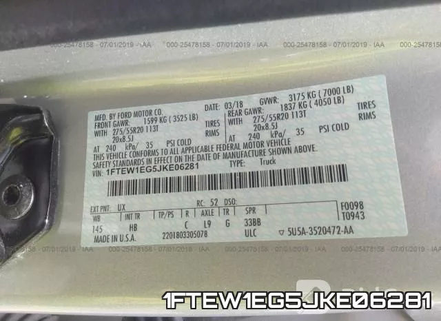 1FTEW1EG5JKE06281 фото 10
