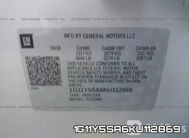 1G11Y5SA6KU112869 фото 10