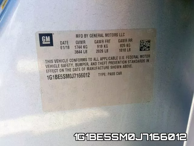 1G1BE5SM0J7166012 фото 2
