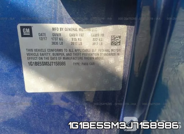 1G1BE5SM3J7158986 фото 10