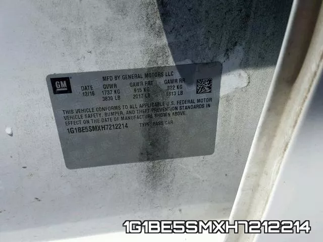 1G1BE5SMXH7212214 фото 2