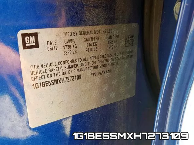 1G1BE5SMXH7273109 фото 2