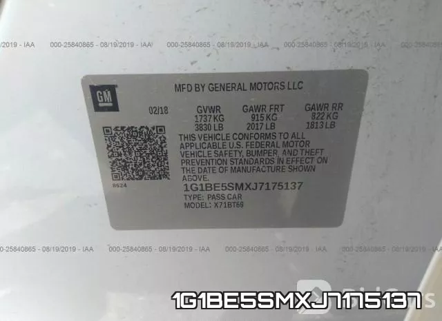 1G1BE5SMXJ7175137 фото 10