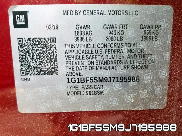 1G1BF5SM9J7195988 фото 2