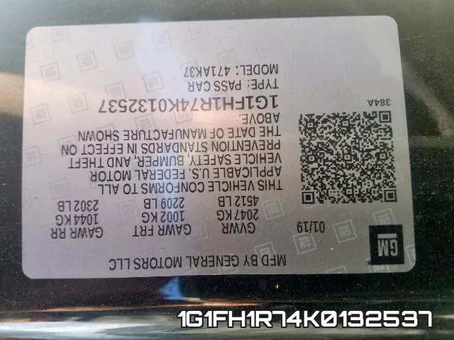 1G1FH1R74K0132537 фото 2