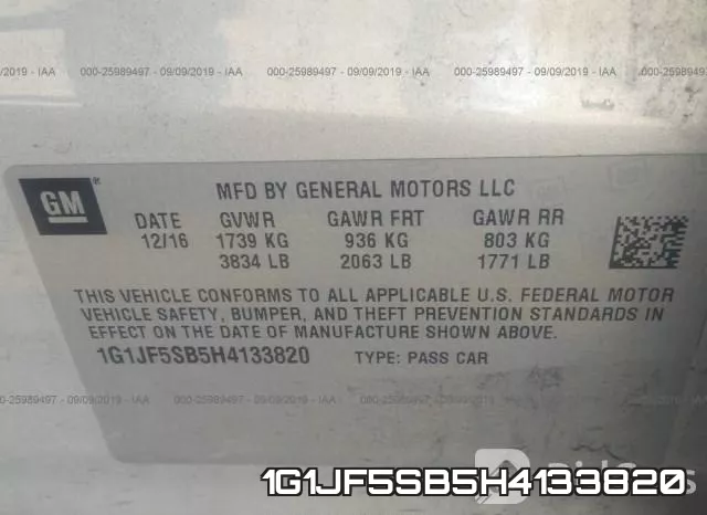 1G1JF5SB5H4133820 фото 10