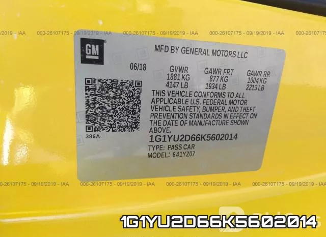 1G1YU2D66K5602014 фото 10