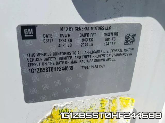 1G1ZB5ST0HF244688 фото 2