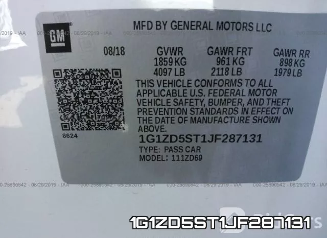 1G1ZD5ST1JF287131 фото 10