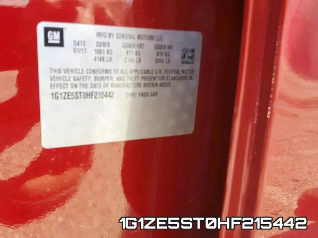 1G1ZE5ST0HF215442 фото 2