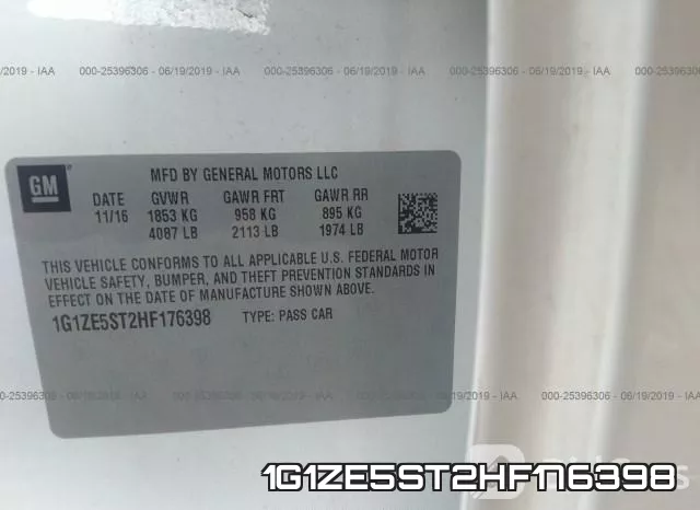 1G1ZE5ST2HF176398 фото 10