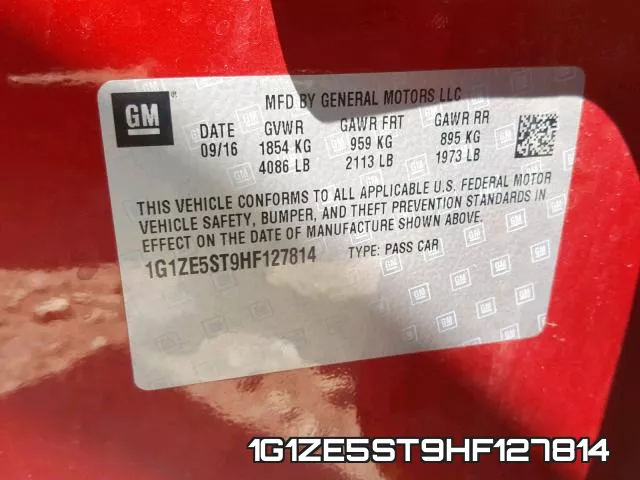 1G1ZE5ST9HF127814 фото 2