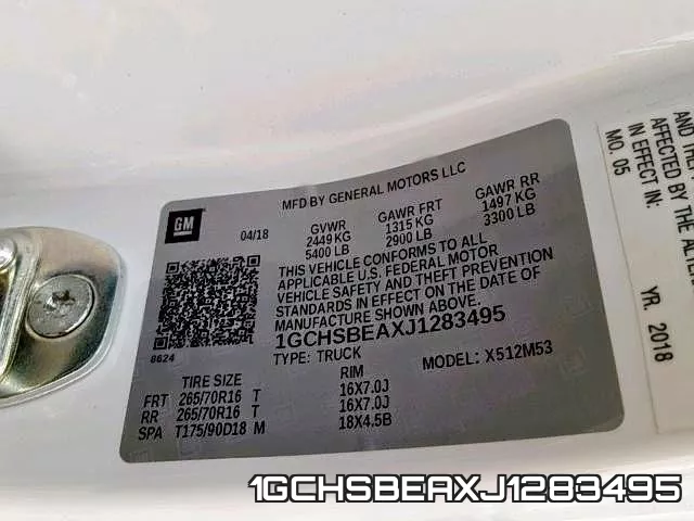 1GCHSBEAXJ1283495 фото 2