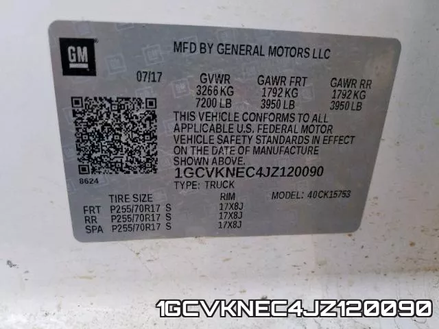 1GCVKNEC4JZ120090 фото 2