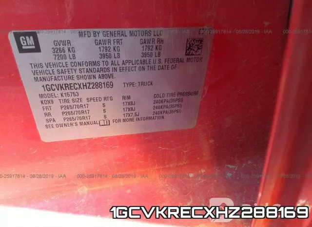 1GCVKRECXHZ288169 фото 10