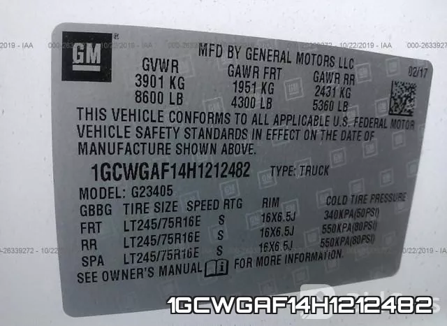 1GCWGAF14H1212482 фото 10