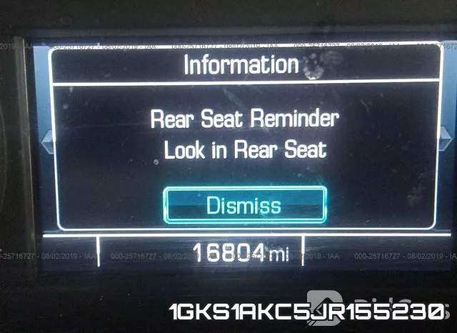 1GKS1AKC5JR155230 фото 8