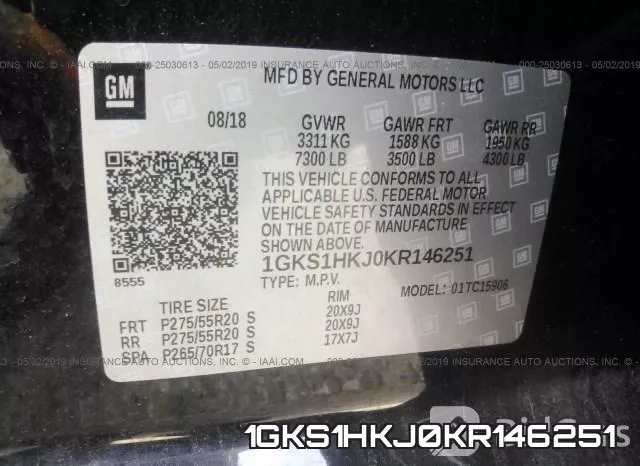 1GKS1HKJ0KR146251 фото 10