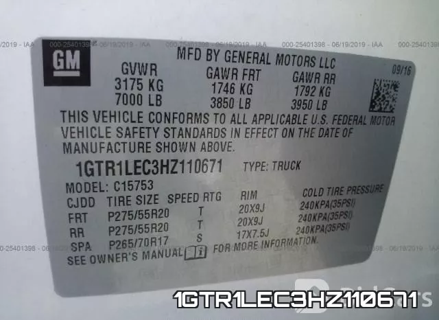 1GTR1LEC3HZ110671 фото 10