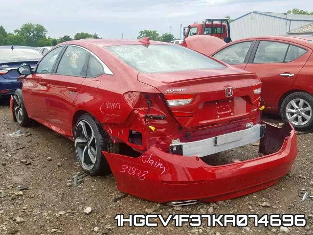 1HGCV1F37KA074696 фото 4