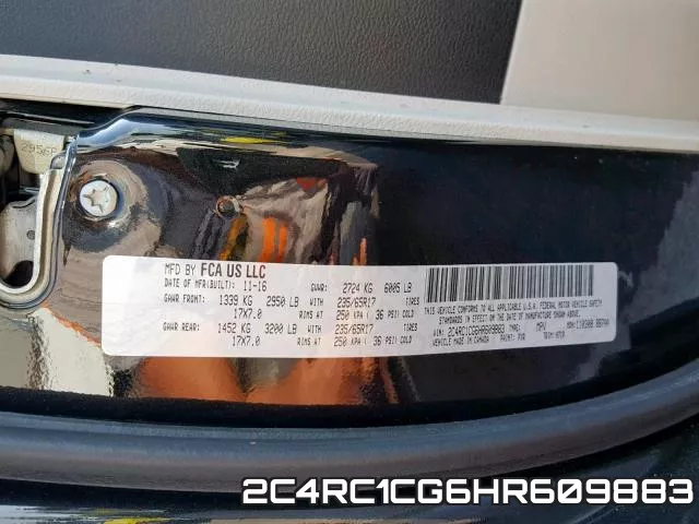2C4RC1CG6HR609883 фото 2