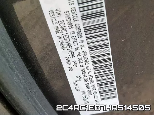 2C4RC1EG7HR514505 фото 2