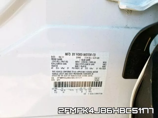 2FMPK4J86HBC51177 фото 2