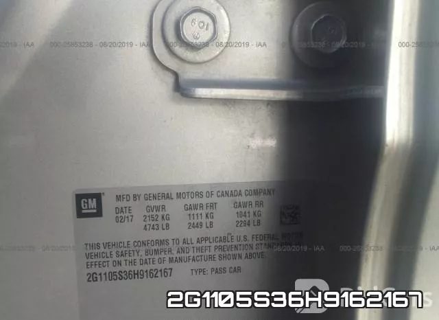 2G1105S36H9162167 фото 10