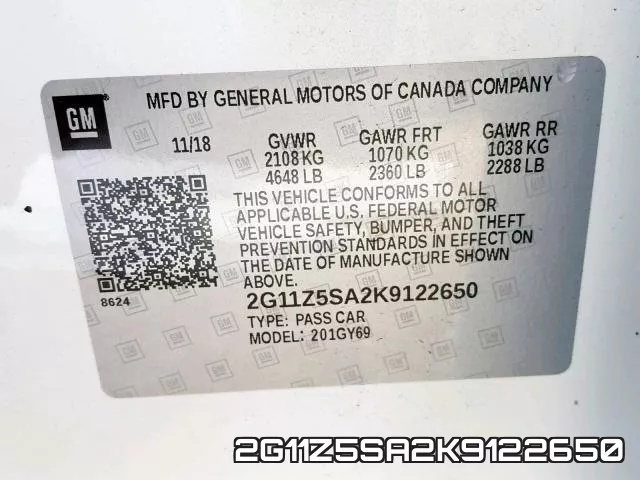 2G11Z5SA2K9122650 фото 2