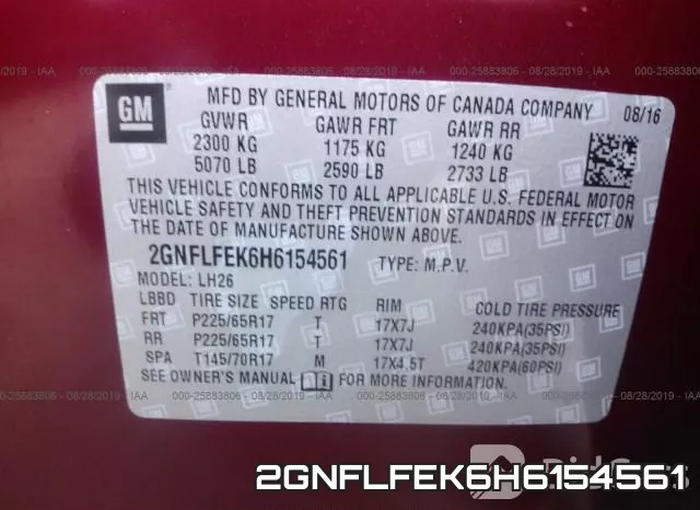 2GNFLFEK6H6154561 фото 10