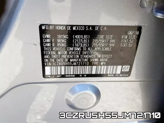 3CZRU5H55JM721710 фото 2