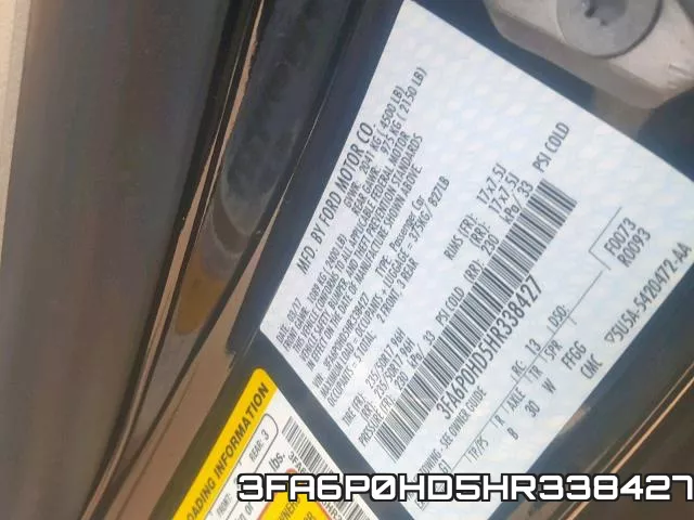 3FA6P0HD5HR338427 фото 2