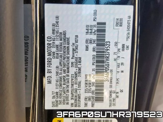 3FA6P0SU7HR379523 фото 2